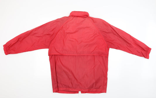 Coast to Coast Womens Red Windbreaker Poncho Size M