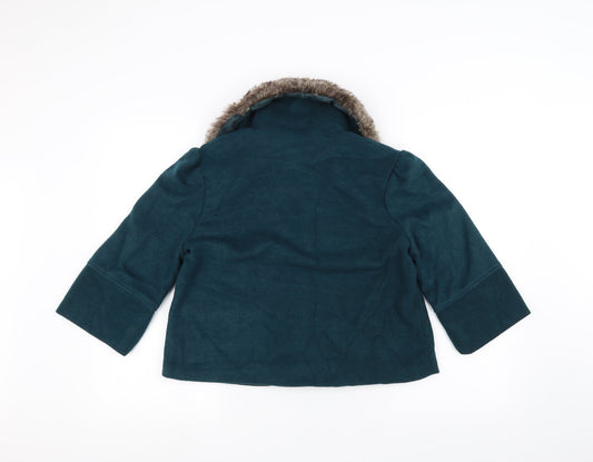 05/06 Womens Green Jacket Coatigan Size L