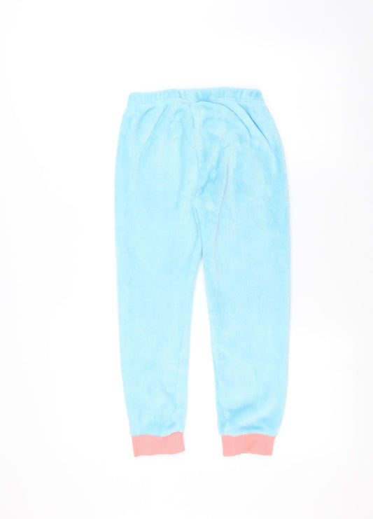 Disney Girls Blue Sweatpants Trousers Size 7-8 Years