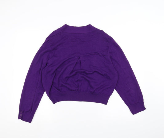Wallis Womens Purple Cardigan Jumper Size L