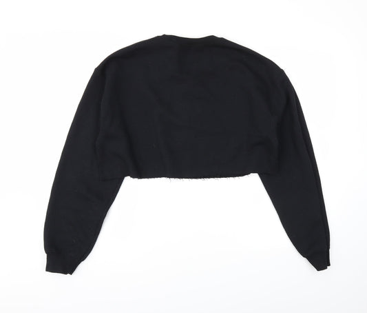 PRETTYLITTLETHING Womens Black Pullover Jumper Size 12