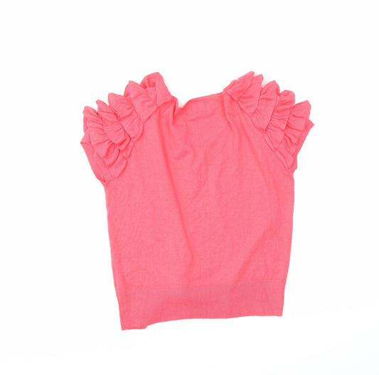 Papaya Womens Pink Cardigan Jumper Size 14