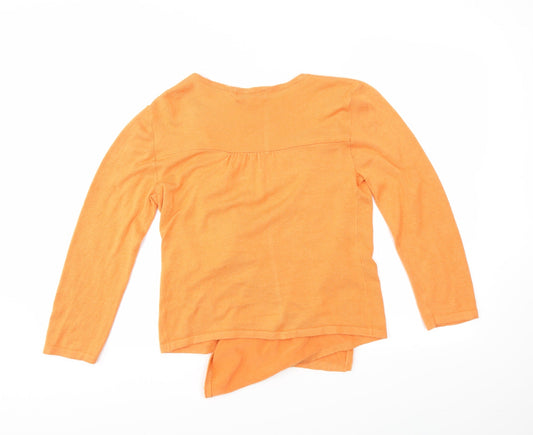 Rocha John Rocha Womens Orange Wrap Jumper Size 10