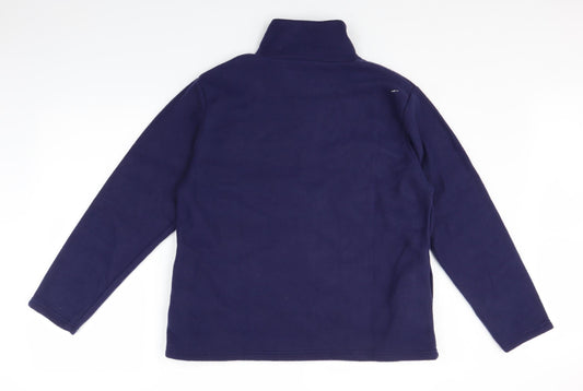 Anna De Lancay Womens Purple Full Zip Sweatshirt Size M