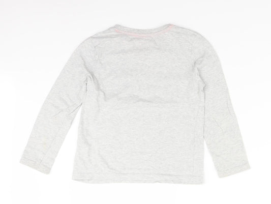 F&F Boys Grey Basic T-Shirt Size 6-7 Years