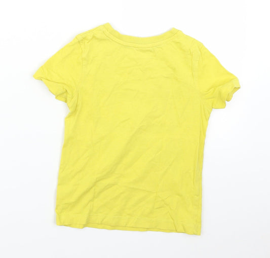 George Boys Yellow Basic T-Shirt Size 2-3 Years - Batman