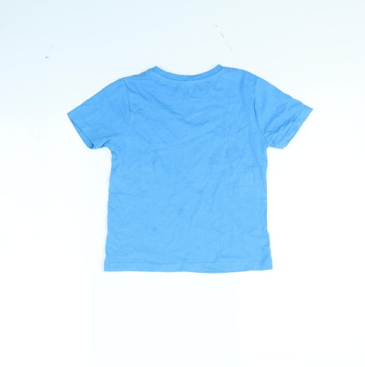 Nutmeg Boys Blue Basic T-Shirt Size 5 Years - Animal
