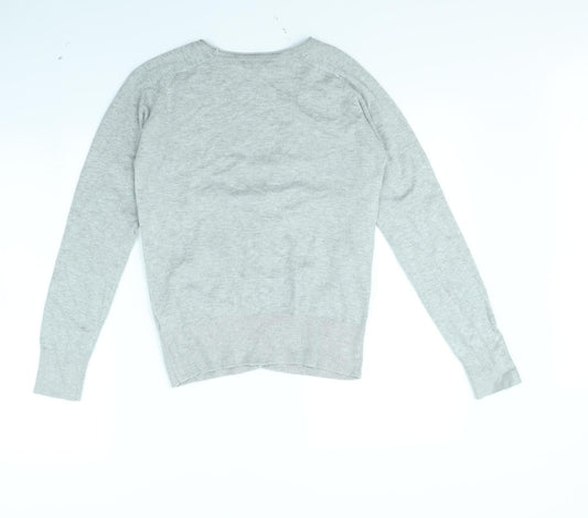 Dorothy Perkins Womens Grey Cardigan Jumper Size 8
