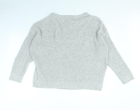 H&M Mens Grey Pullover Jumper Size M