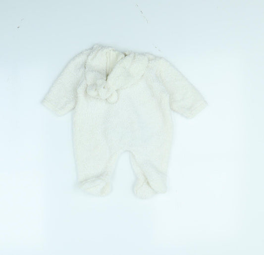 Benito Girls White Babygrow One-Piece Size 0-3 Months