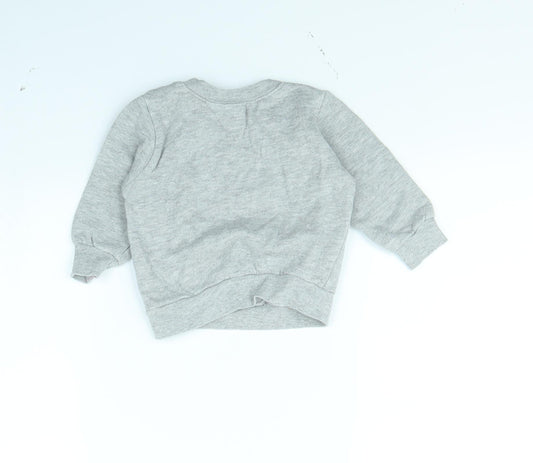 Babytown Girls Grey Pullover Jumper Size 6-9 Months