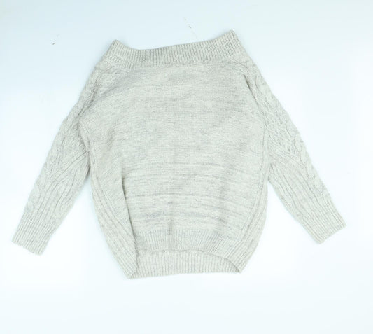 Papaya Womens Grey Pullover Jumper Size M