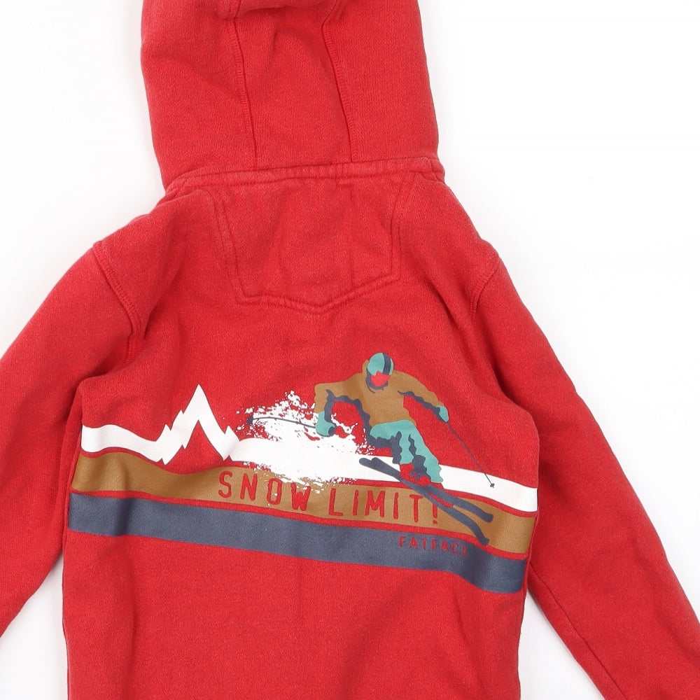 fatface Womens Red Pullover Hoodie Size 6 - mountain