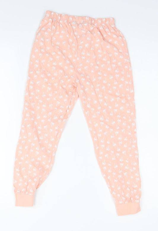 Primark Girls Pink Floral Pyjama Pants Size 7-8 Years