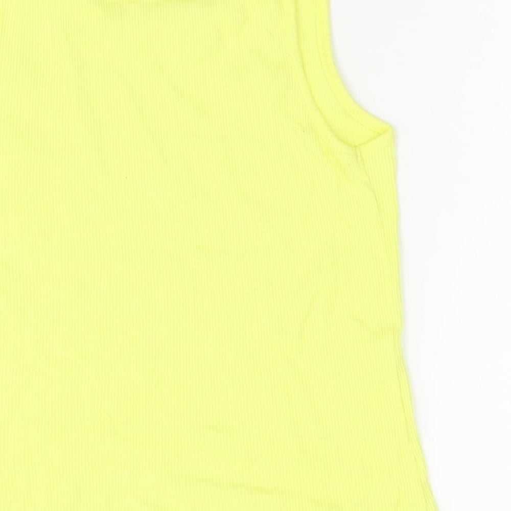 George Girls Yellow Basic Tank Size 7-8 Years