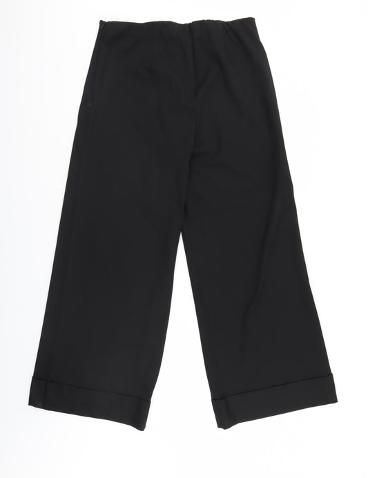 Capsual Womens Black Trousers Size 16 L30 in
