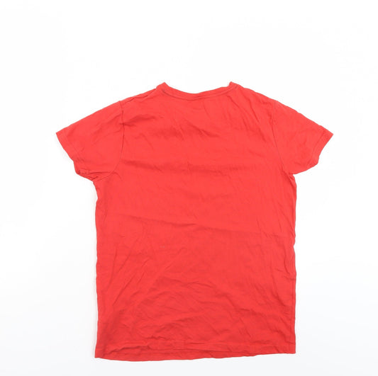Rebel Boys Red Basic Polo Size 12-13 Years