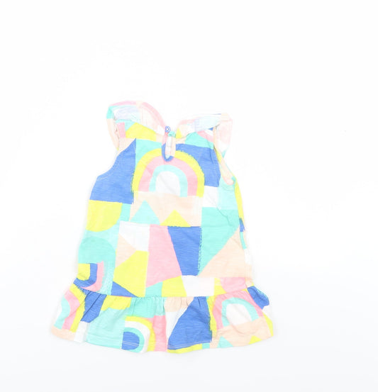 TU Girls Multicoloured Skater Dress Size 12-18 Months