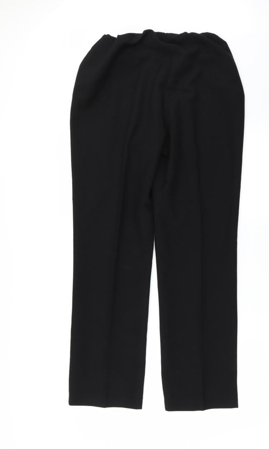 Bonmarché Womens Black Rain Trousers Trousers Size 10 L28 in
