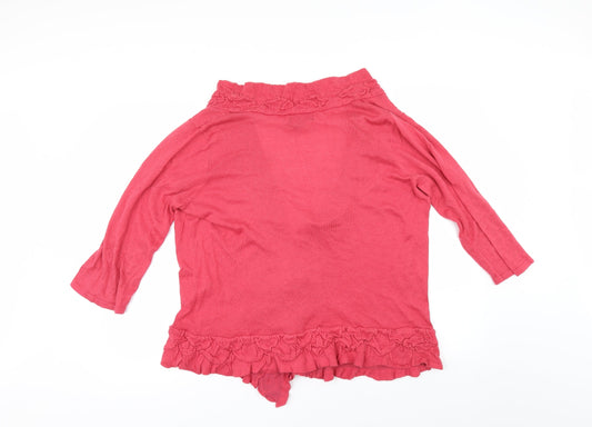 Willi Smith Womens Pink Cardigan Jumper Size XL