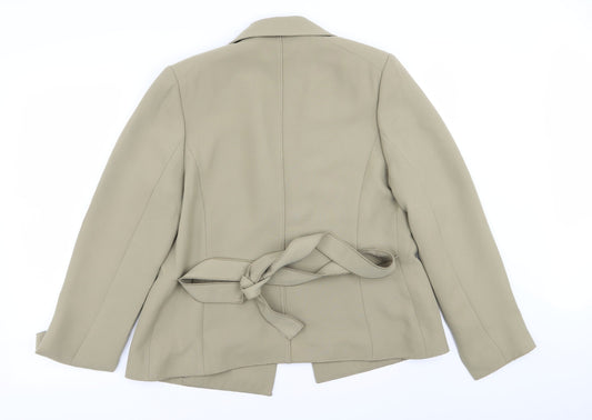 CCDK Womens Green Jacket Blazer Size 14