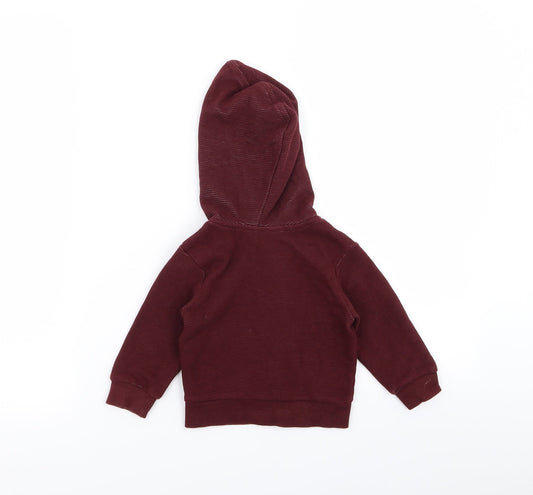 Primark Boys Brown Full Zip Jumper Size 9-12 Months