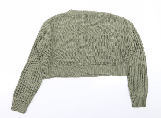 New Look Girls Green Pullover Jumper Size 14-15 Years