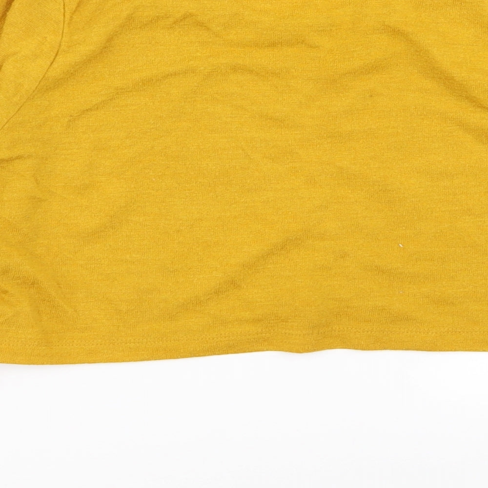 River Island Womens Yellow Basic T-Shirt Size 12
