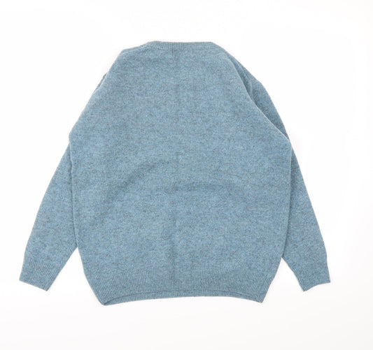 JAMES PRINGE Mens Blue Pullover Sweatshirt Size M