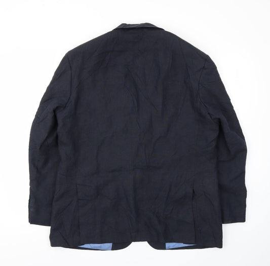 M&S Mens Blue Jacket Blazer Size 42