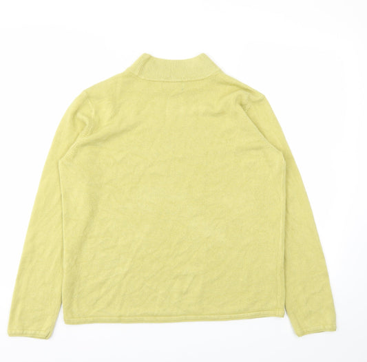 BM Womens Yellow Pullover Jumper Size M