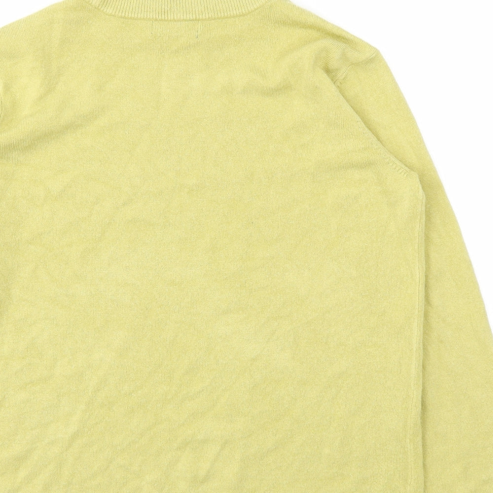 BM Womens Yellow Pullover Jumper Size M