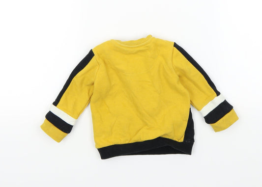 FRED&FLO Baby Yellow Pullover Jumper Size 3-6 Months