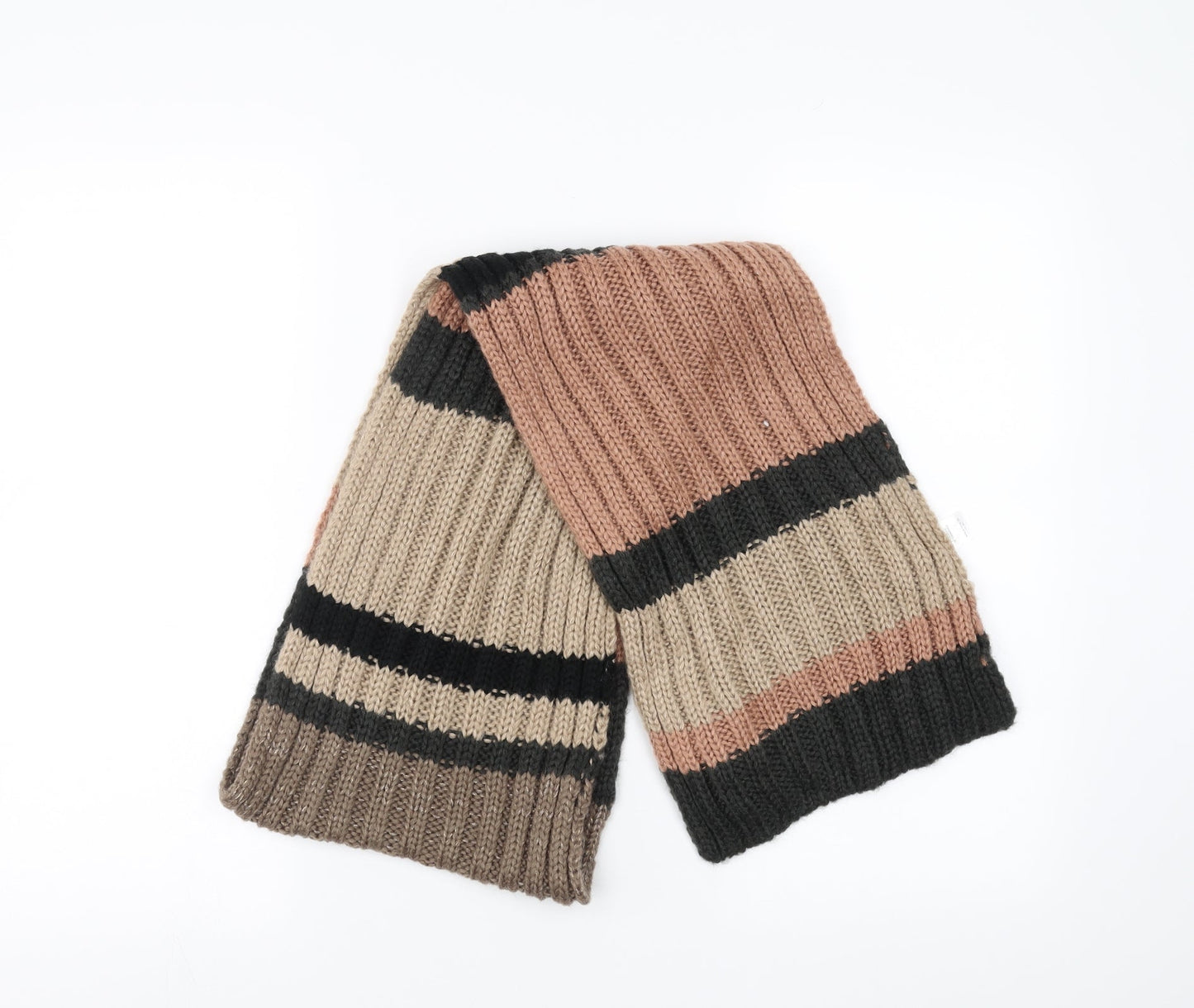 Matalan Womens Beige Striped Scarf