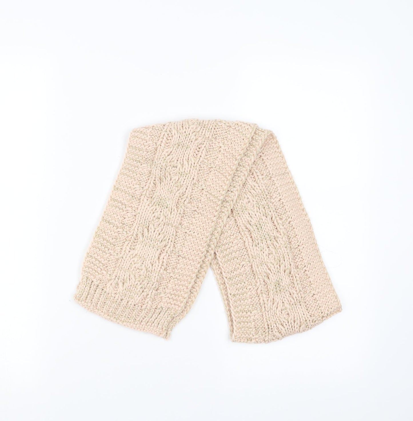 Preworn Womens Pink Knit Scarf