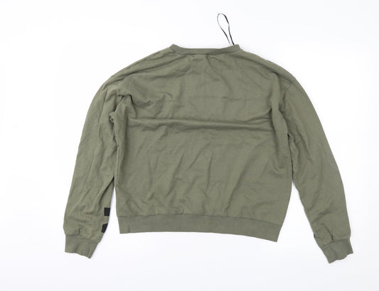 Divided Womens Green Pullover Sweatshirt Size M