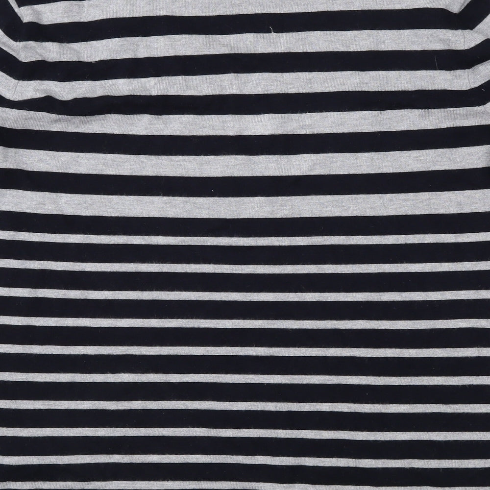 Gerry Weber Womens Blue Striped Pullover Jumper Size 14