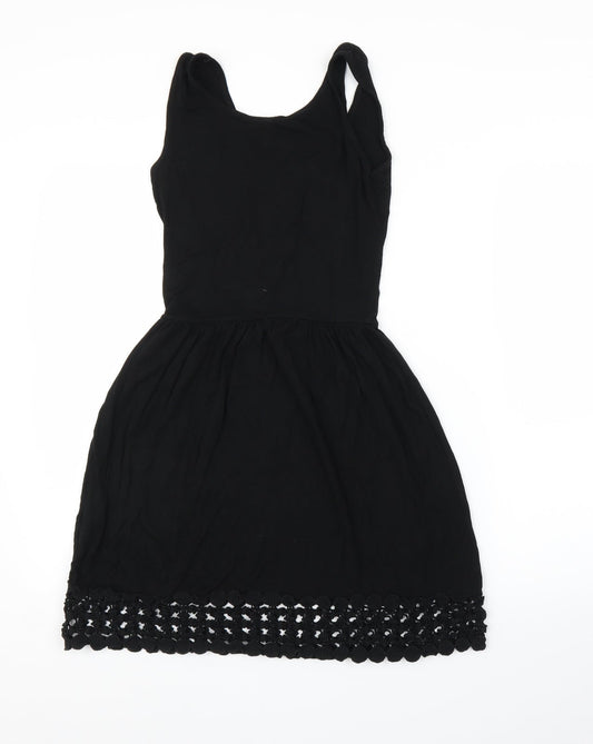 Select Womens Black A-Line Size 8