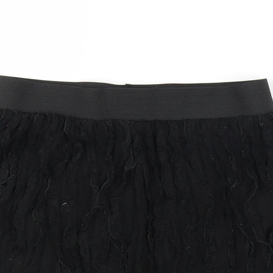 Preworn Womens Black A-Line Skirt Size S