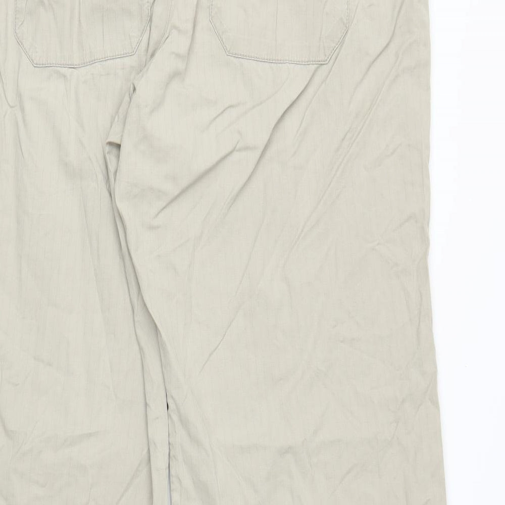 Preworn Womens Beige Carpenter Trousers Size L L28 in