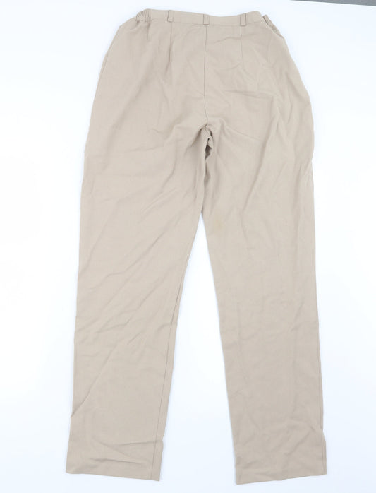 VINCI Womens Beige Trousers Size 12 L31 in