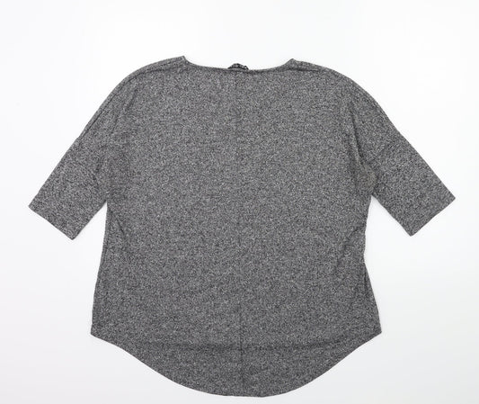 Select Womens Grey Basic T-Shirt Size 14