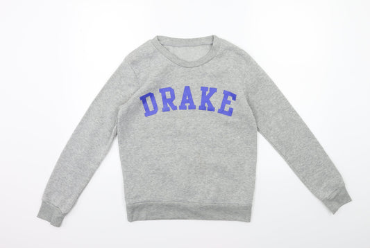 Preworn Womens Grey Pullover Sweatshirt Size M - drake