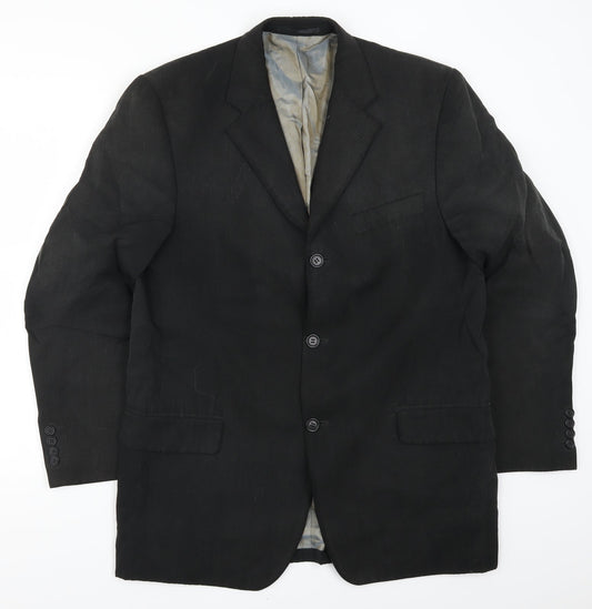 Fellini Mens Grey   Jacket Suit Jacket Size 40