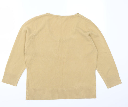 XE Womens Beige Pullover Jumper Size XL