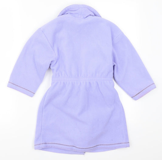 Primark Girls Purple Solid Kimono Pyjama Top Size 3-4 Years