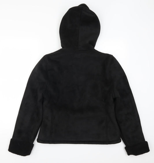 Papaya Womens Black Jacket Coat Size 12