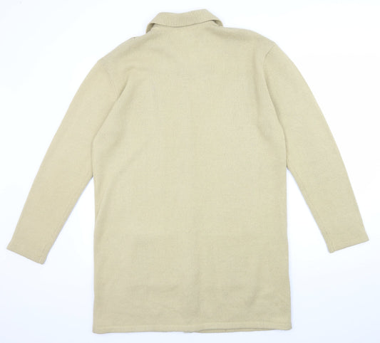 J.Frazer Womens Beige Knit Cardigan Jumper Size 14