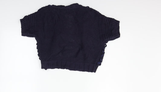 Per Una Womens Blue Cardigan Jumper Size 14