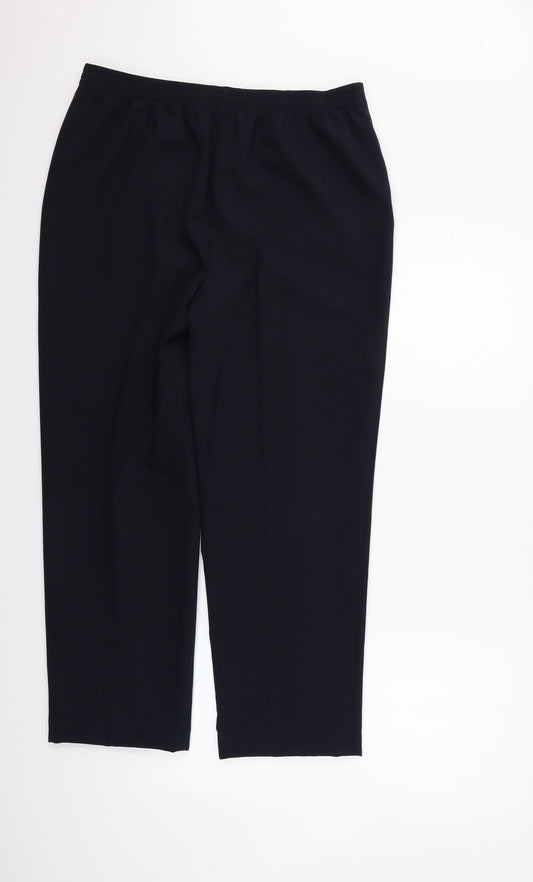 EWM Womens Blue Trousers Size 32 in L25 in